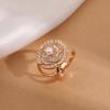 Flower Scarf Ring Clip for Women Rhinestone Floral Belt Scarf Buckle Faux Pearl Clothes Slides Ring for Clothing Shirt Shawl Accessory