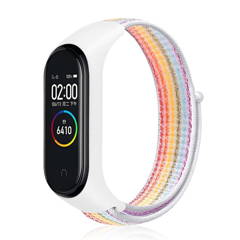 

Ремешок Pulseira mi Band 4 для Xiaomi Mi Band 4 3, спортивный нейлоновый ремешок для часов, дышащий браслет, ремешок для часов, аксессуары для умных часов 4 for Mi band 3 4