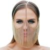 Punk Party Mask Alloy Chain Headwear for Nightclub Dance Party Hair Accessories Head Chain