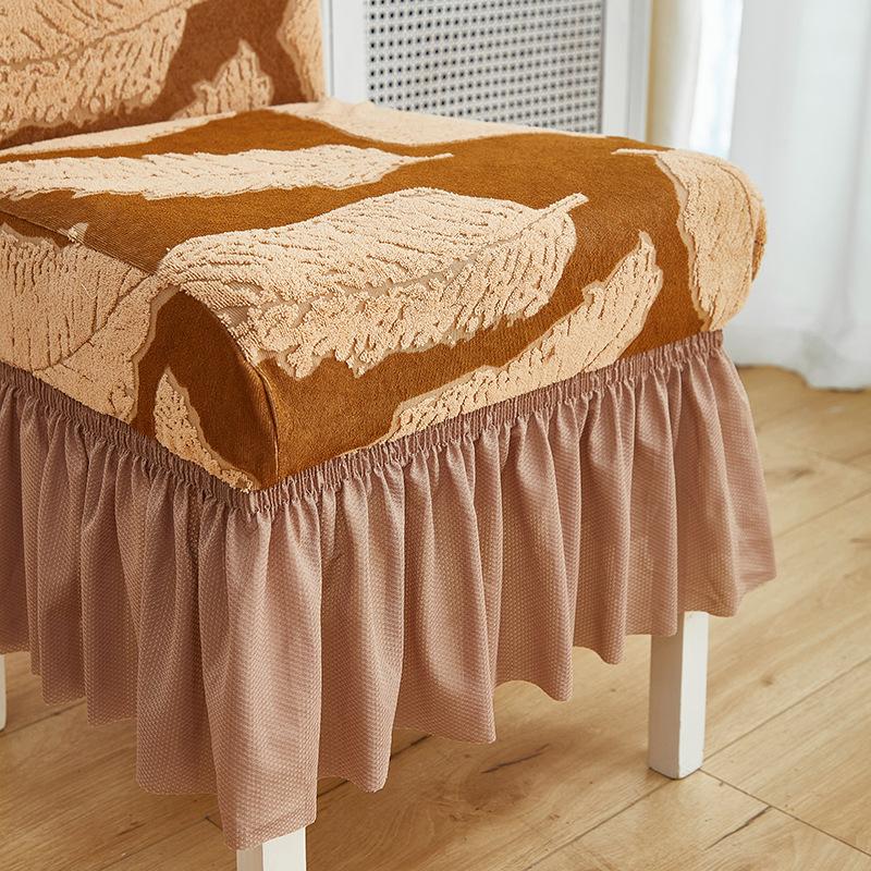 Thickened Elastic Dining Chair Cover, Stool Backrest One-piece Chair Cover, Four Seasons Universal Hotel Household