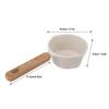 White Milk Warmer Pot Multifunctional Sauce Pan Butter Melting Pot Cooking Pot  Home Kitchen