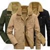 Winter Bomber Jacket Men Pilot Warm Male Fur Collar Army Tactical Jacket Coat