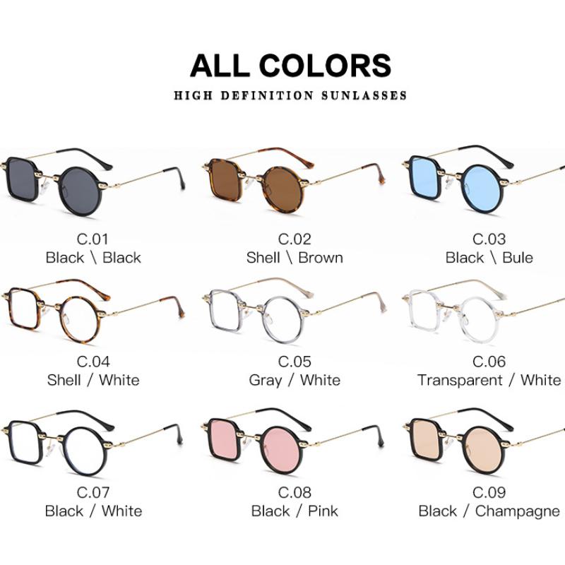 Onregelmatige Vierkante Ronde Frame Zonnebril Vrouwelijk Anti-UV Zonnebrillen Mannen Steampunk Brillen Luxe Persoonlijkheid Brillen Uv400