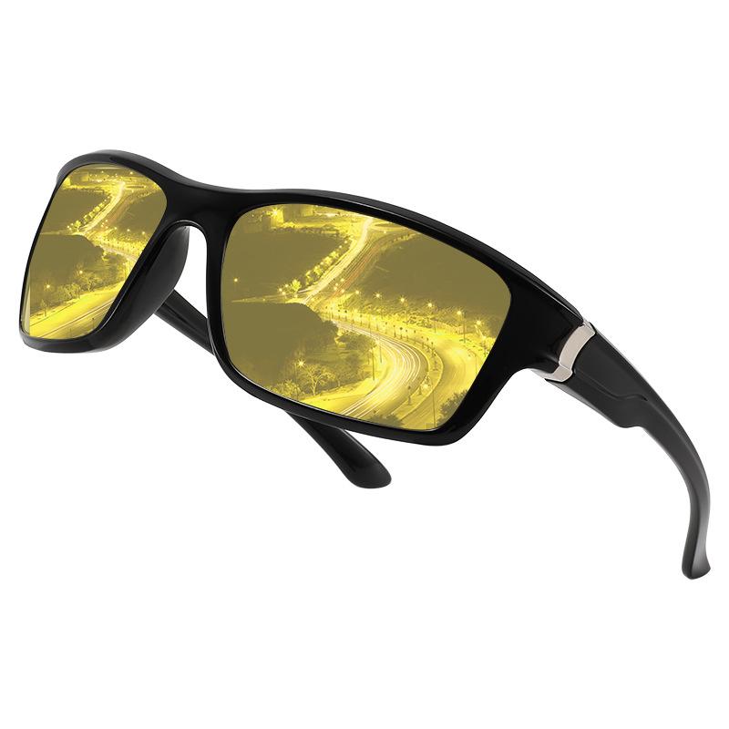 New Cross-border Men's Women's Outdoor Sports Colorful Polarized Sunglasses Cycling Driving Color Changing Night Market Glasses
