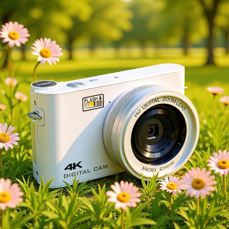 4K Touchscreen HD Digital Camera with MP3 Player & CCD for Students/Parties