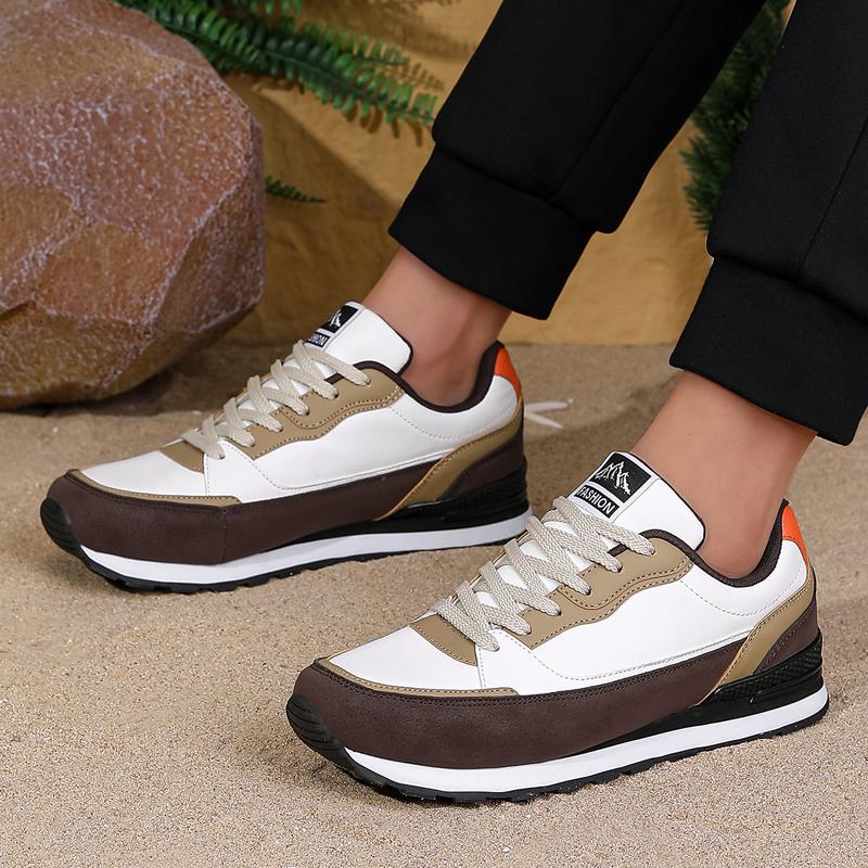 Men Casual Sneakers PU Leather Comfortable Outdoor Casual Men's City Walking Running Sneakers for Men Shoes Black Size 39-47