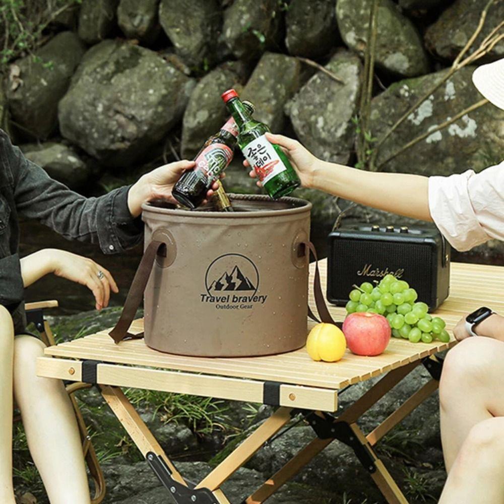 Collapsible Camping Foldable Sink Plastic Car Wash Bucket Car Folding Bucket  Gardening