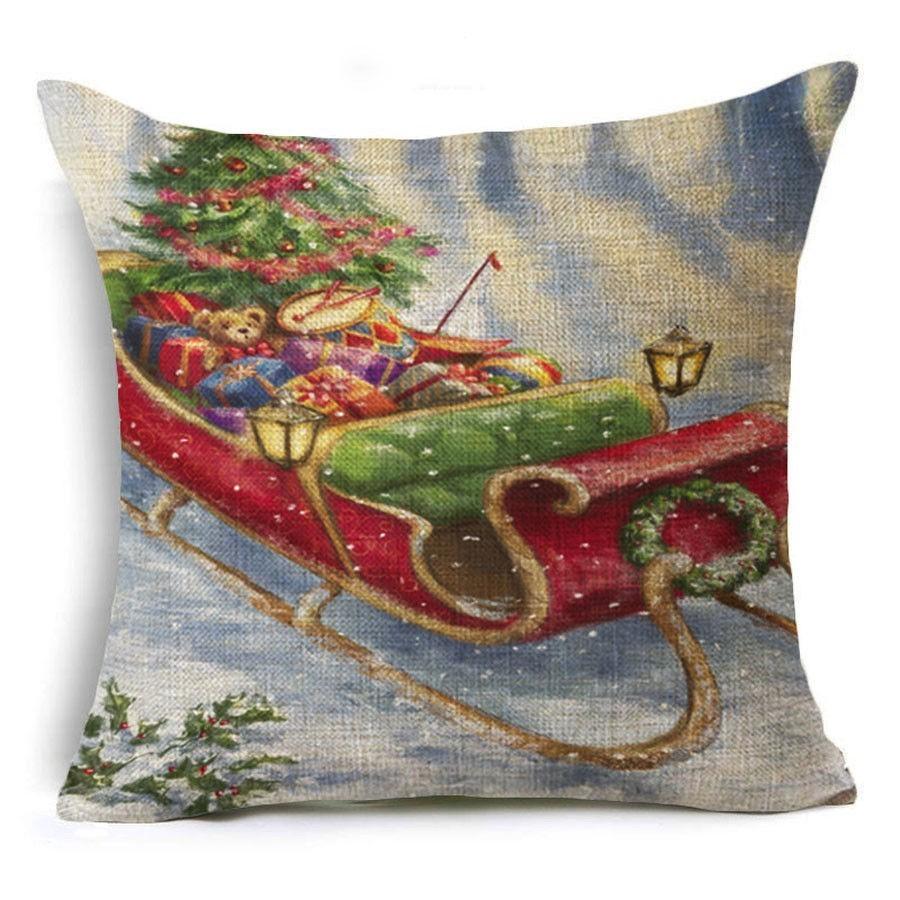 Luxurious Merry Christmas Series Cushion Cover For A Festive Home Dcor Touch