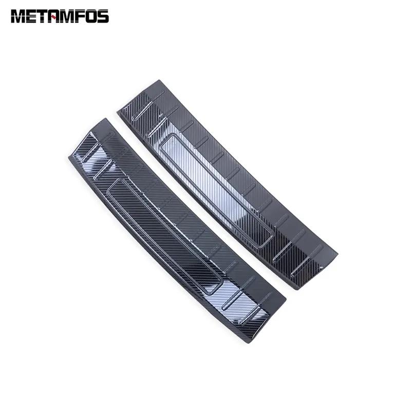 For Volkswagen VW T-ROC TROC 2018- 2024 2025 Interior Rear Trunk Bumper Foot Plate Door Sill Scuff Guard Plate Accessories