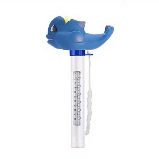 Yousheng Swimming Pool Floating Thermometer, Flamingo Turtle Duck Goldfish Shark Water Temperature Gauge, Easy Read Bathtub Hot Tub Temperature