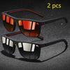 1 Piece Vintage Check Sunglasses UV400 Protection Unisex Fashion Eyewear for Men Women Driving Fishing