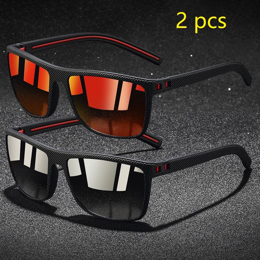 1 Piece Vintage Check Sunglasses UV400 Protection Unisex Fashion Eyewear for Men Women Driving Fishing