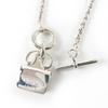 Great HERMES Necklace Amulet Constance Pendant Silver 925 Women Used