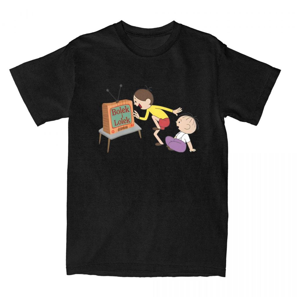 Men Women Bolek I Lolek TV Show Cartoon Graphic Printed Tee Shirt Stuff Casual Cotton T Shirt Tops Gift Idea