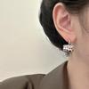 New Stylish Zircon Bag Ear Cuffs: Women's Fashion, Light Luxury, High-End, Versatile, and Trendy Earrings.