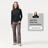 Tanbor Women's Half-Zip Stand Collar Thermal Long-Sleeve Top