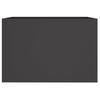 Plant Pot Black 62x47x46 cm Steel