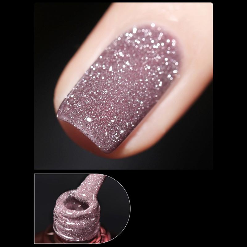 8ml Glitter Gel Nail Polish Soak Off Uv Led Gel Varnish Nail Art Manicures