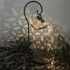 Solar-Sterne für den Außenbereich, Gartenkunst, Licht, Gartengießkanne, String, ausgehöhlte Eisendusche, LED-Leuchten, Lampe, Hausgarten-Dekoration