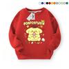 Girls' Top Kids Pudding Dog Printed Pullover Autumn Fashion Long Sleeve T-Shirt
