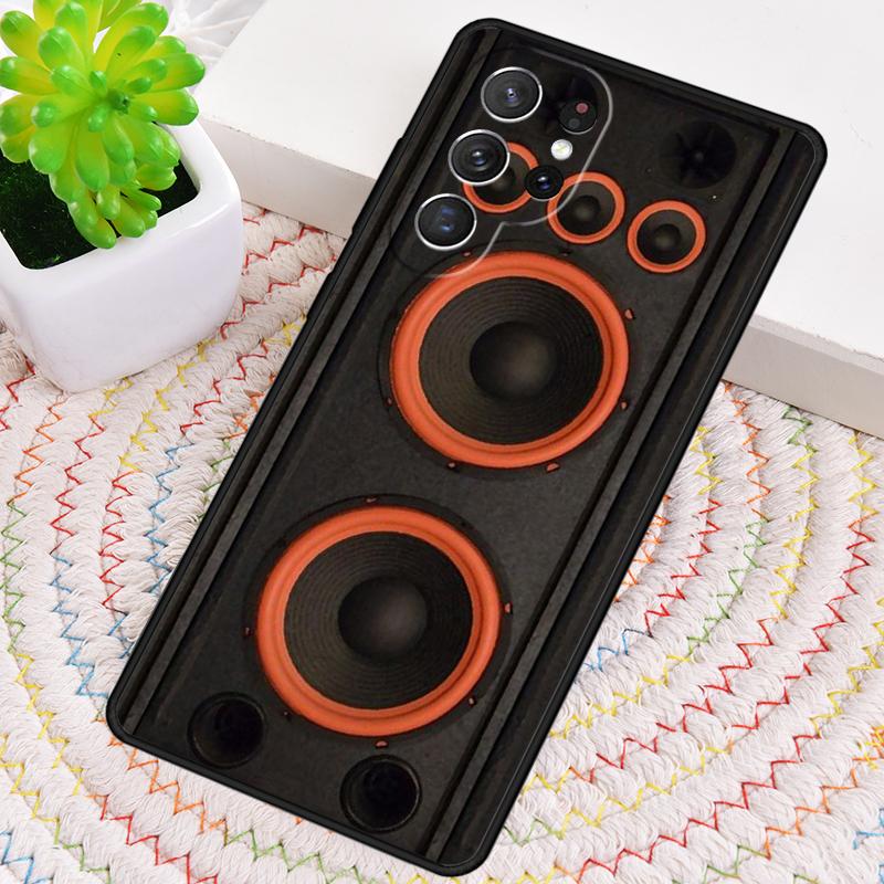 Massive Music Speakers Silicone Phone Case For Samsung Galaxy Note 10 Pro S26 S25 S24 S23 S22 S21 Plus S25Ultra Capa Cover