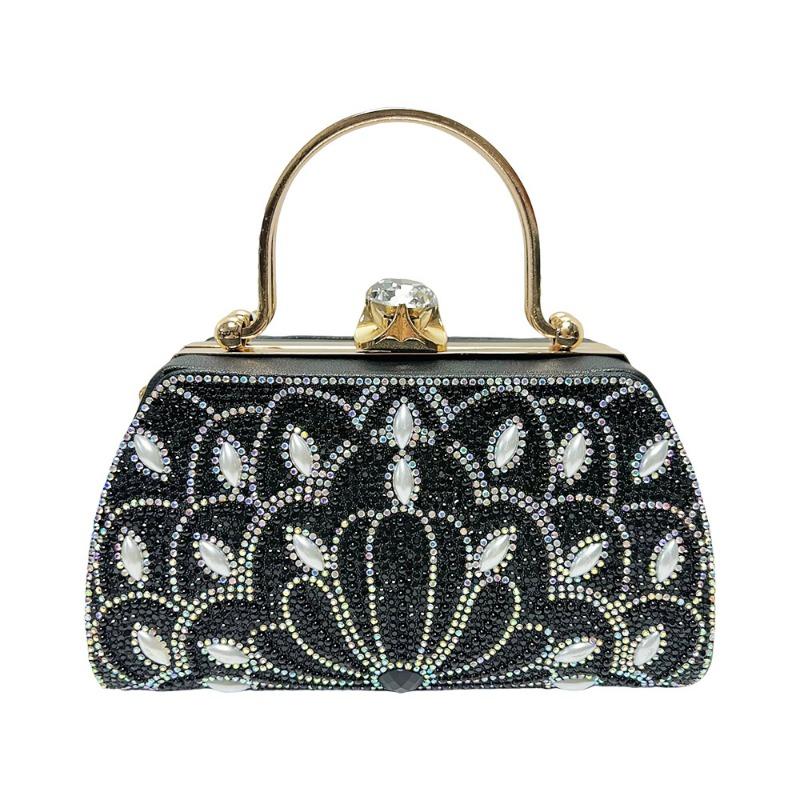Handbag, Diamond-encrusted Banquet Clutch, Evening Dress Bag, Rhinestone Crossbody Bag