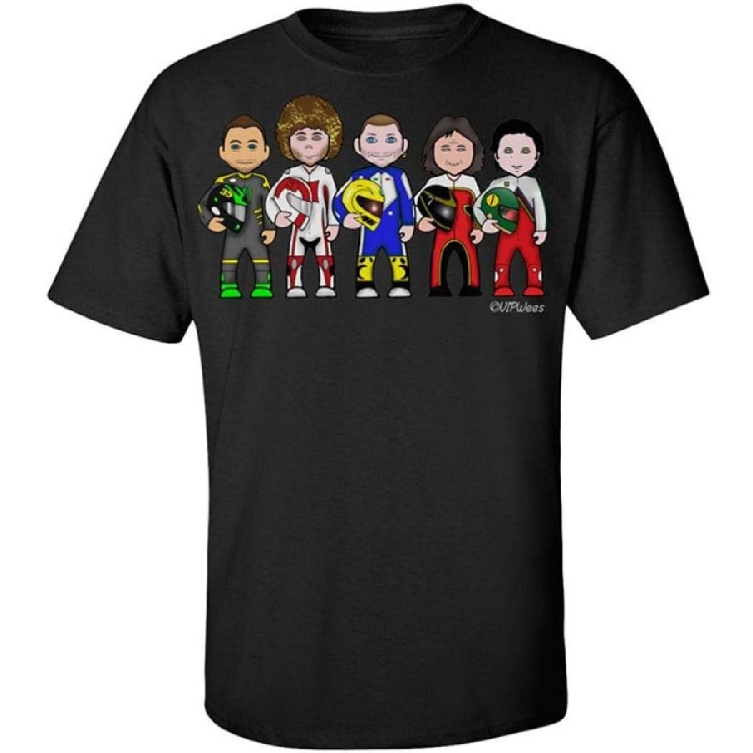 VIPwees - Moto GP Legends - Original Caricature Organic Cotton T-Shirt S