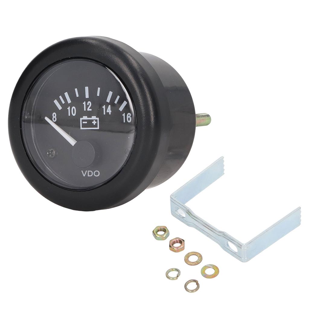 2in Diesel Engine Voltage Meter Automobile Generator Voltmeter Gauge 8‑16V Measuring Range 12V