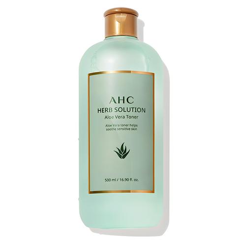 AHC Herb Solution Aloe Vera Toner, 500 ml, 1 bottle