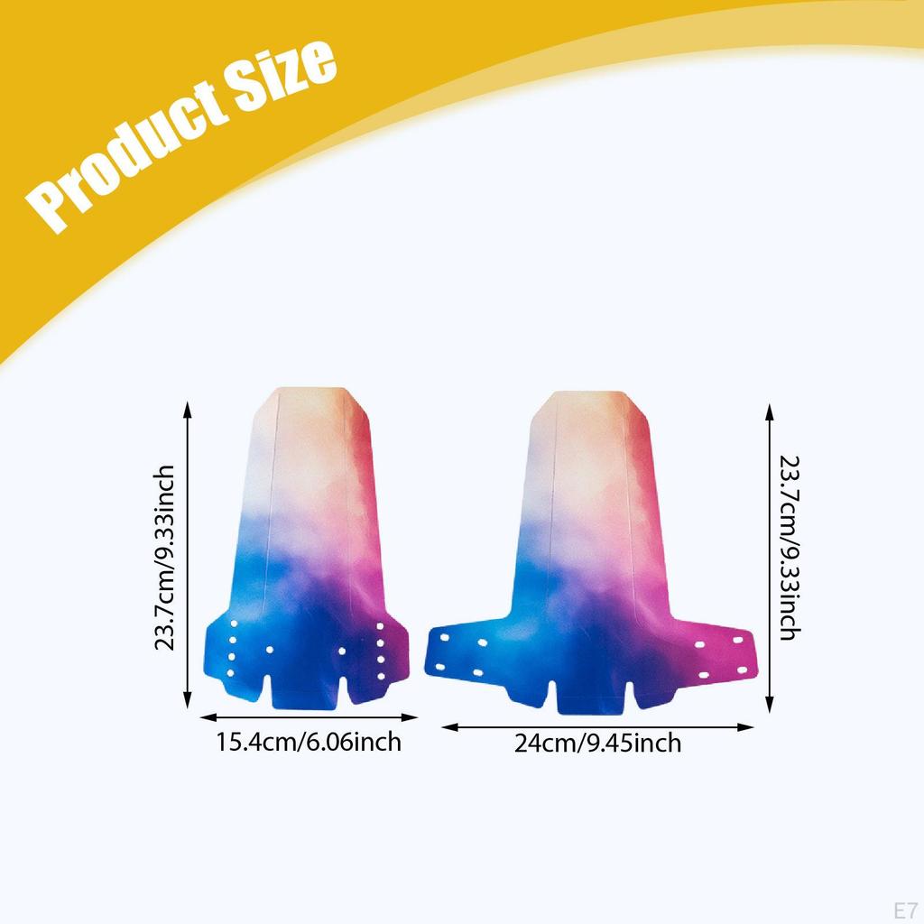 2 Fenders, Front And Rear, Foldable, for Mountain Biking, Parks Outdoor Trails.