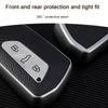 Durable TPU+leather Key Cover For VW Golf 8 VIII ID-4 For Skoda Octavia A8 MK4 For Seat Leon Cupra Formentor Key Case Holder