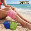 2PCS Soft Sand Removal Bag Hand-washable Beach Sand Remover Compact Sand Brush  Outdoor Beach