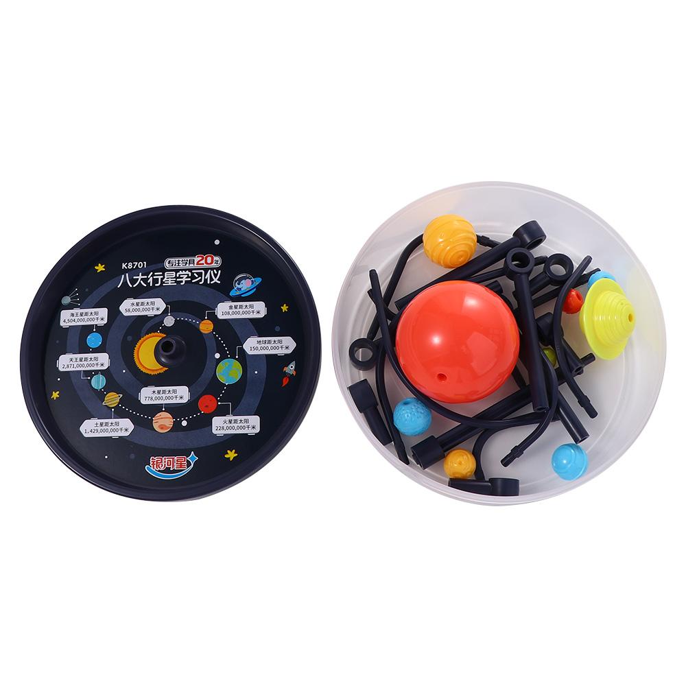 Creative Kids Plastic Child Astronomy Educational Toy Set DIY 9 Planets Solar System Model Toys