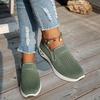 Women's Breathable Knit Slip-On Sneakers Lightweight, Comfortable Walking Shoes for All-Season Casual Outdoor Activities