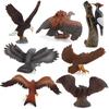 Wildlife Children's Science Education Cognitive Bird Model Simulation Owl Woodpecker Carving Ornament Toy