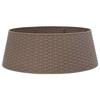 Jupe de sapin de Noël marron Ø65x23 cm plastique