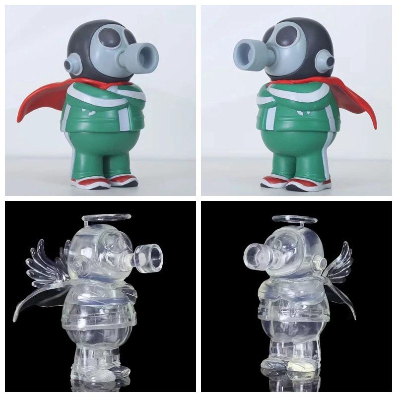 Colored Transparent Goku Saiyan Farewell Figure by Akira Toriyama Akira Toriyama Self-Portrait - Transparent Version