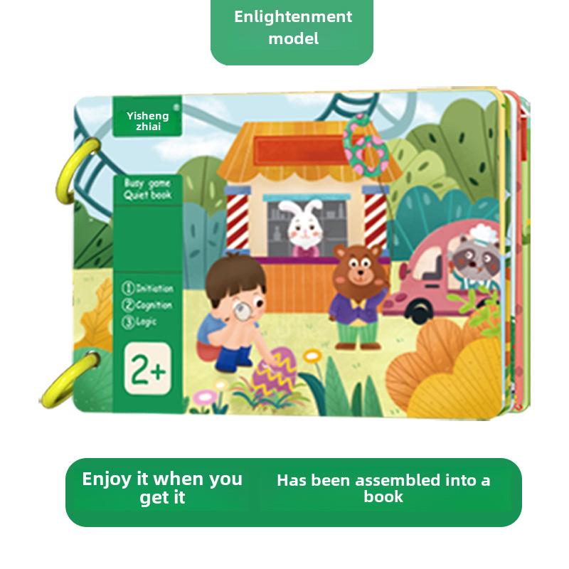 Baby Ruhiges Tränenbuch: Frühe Bildung Klettsticker Spielzeug