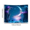Enchanted Moonlit Tapestry With Floral Archway For A Dreamy Bedroom Decor