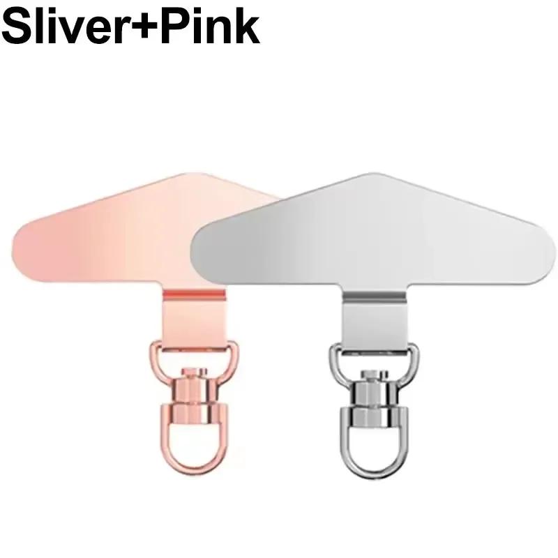 Rotatable Stainless Steel Phone Lanyard Patch Card Anti-lost Hanging Crossbody Wrist Phone Lanyard Gasket Replacement Connectors