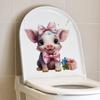 Niedlichen Cartoon Kleines Schwein Bad Kreative Wc Aufkleber Dekoration Wc Deckel Wasserdicht Aufkleber