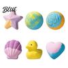 Bubble Bath Balls 6Pcs/Set Salt Bombs Ocean Starfish Shell Love Heart Duck Essential Oils Fizzies Moisturizing Dry Skin Shower Ball Spa Birthday Gift
