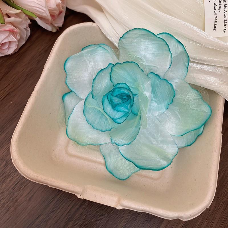 High-End Forest Style Lily Flower Hair Clip - Aesthetic Simulation Shark Grip for Women