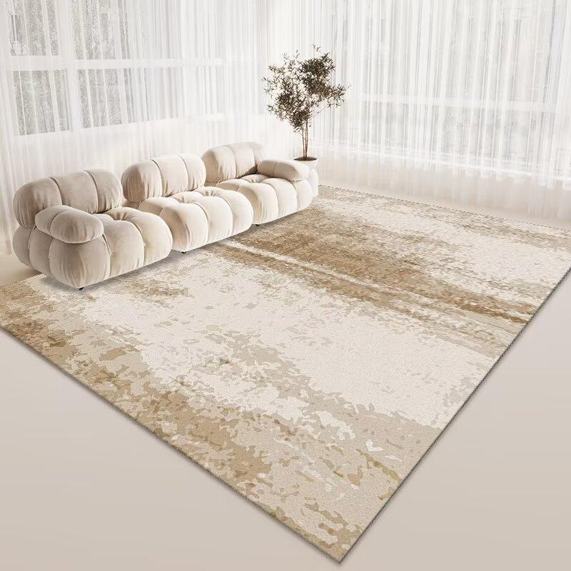 Simple Crystal Velvet Carpet, Living Room Coffee Table Dirt-Resistant And Easy To Take Care Of Floor Mat, Hotel Lobby Homestay Floor Mat