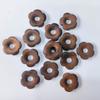10 Pcs Wooden Flower-Shaped Spacer Beads Blanks Flower Earring Findings Charm for DIY Necklace Earrings Jewelry Making