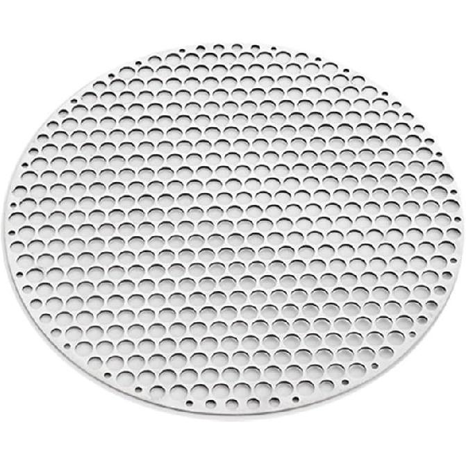 Round Grill Grate Stainless Steel Barbecue Grill Net Grill Wire Mesh Rack for Outdoor Camping Cookware(30CM)