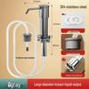 Space Aluminum Quick-Install Soap Dispenser with Extension Rod for Sink or Vegetable Washing Basin.