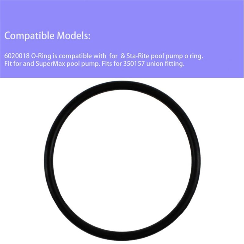 A84E-6020018 350099 O-Ring For Pentair Superflo & Sta-Rite Supermax Pool Pump 350157 Adapter,For Pentair 350157 Union