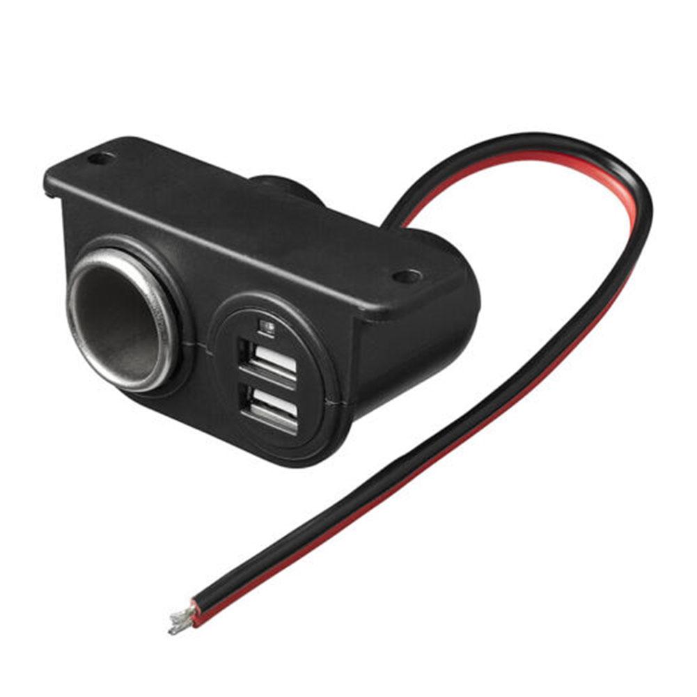 Car Charger USB Ports Socket DC 5V 3.1A Dual USB Built-In Adapter Multifunctional Charger Socket Adapter Accessories 2025