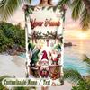 Soft Beach TowelChristmas Custom Name Print Towel For Bathroom Beach Indoor Decor Holiday Gift